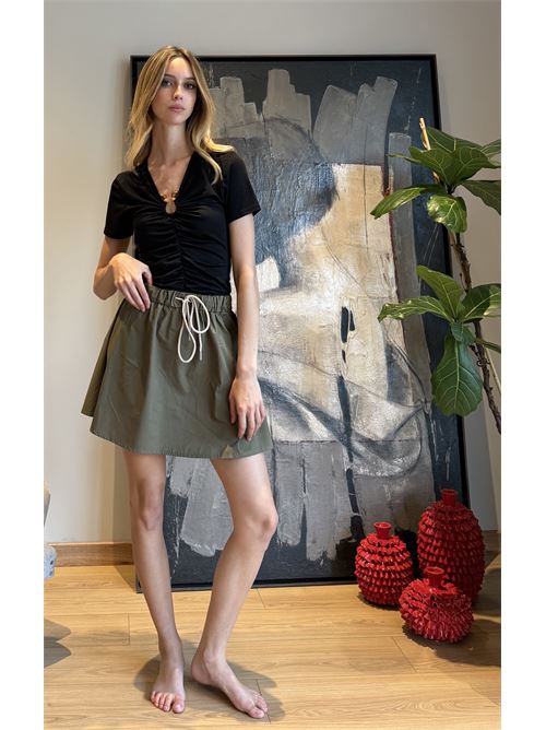 Gonna mini in cotone DIECI MINUTI | 115342